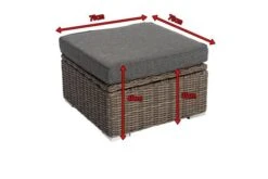 OUTFLEXX Hocker, Grau, Polyrattan, 70 X 70 X 35 Cm, Verstellbare Sitzfläche, Wasserfeste Kissenbox 18 OUTFLEXX Hocker, Grau, Polyrattan, 70 X 70 X 35 Cm, Verstellbare Sitzfläche, Wasserfeste Kissenbox -Kettler Verkäufe 5 18362 4 BOX.jpg