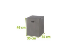 OUTFLEXXHocker, Grau, Faserzement, 35 X 35 X 46 Cm Glatte Oberfläche, Würfeldesign, Mit Griffmulden -Kettler Verkäufe 5 18580.jpg