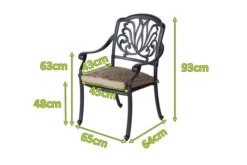 HARTMAN Amalfi Diningsessel, Bronze, Alu-Guss, Inkl. Wendekissen -Kettler Verkäufe 5 18949.jpg