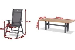 HARTMAN Sondermodell Yasmani/Alice Comfort Esstischgruppe, Xerix, Alu/Teakholz, 240x100cm, 8 Multipositionssessel -Kettler Verkäufe 5 19050.jpg