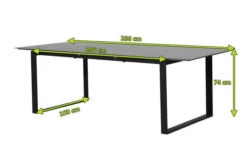 OUTFLEXX Alexander Ausziehtisch, Mattgrau, Alu, 206/266x100x74 Cm, Ausziehbare Tischplatte -Kettler Verkäufe 5 20121.jpg