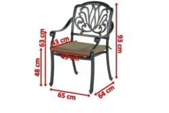 HARTMAN Amalfi Diningsessel, Dunkelgrün, Alu-Guss, Inkl. Polster -Kettler Verkäufe 5 20136.jpg