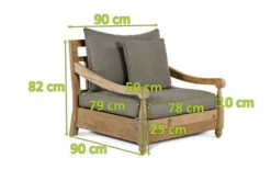 OUTFLEXX Stuhl, Natur, Recycled FSC®-Teak, 90X90x82cm, Inkl. Kissen, Mit Armlehnen -Kettler Verkäufe 5 20311.jpg