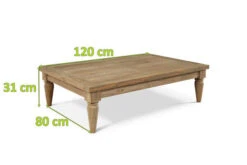 OUTFLEXX Loungetisch, Natur, Recycled FSC®-Teak, 120x80x31cm, Aufwendig Gestaltete Tischbeine -Kettler Verkäufe 5 20312.jpg