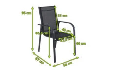 OUTFLEXX Stapelstuhl, Anthrazit Matt/schwarz, Aluminium/Textilene, 67x56x95cm -Kettler Verkäufe 5 20361.jpg