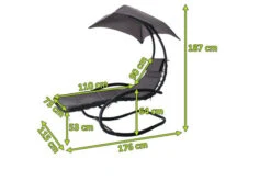 OUTFLEXX Schaukelsessel, Anthrazit Matt/schwarz, Stahl/Textilene, 176x115x187cm, Inkl. Polster -Kettler Verkäufe 5 20393.jpg