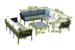 OUTFLEXX Mermaid Lounge-Set, Anthrazit, Alu/XL Rope, 6-teilig, Inkl. Sitz- Und Rückenkissen, Tisch 95 X 95 X 42 Cm -Kettler Verkäufe 5 20571.jpg