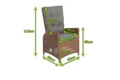 OUTFLEXX 2er Set Dining Sessel, Hellbraun, Polyrattan, 55 X 65 X 112 Cm, Rücken Stufenlos Verstellbar 26 OUTFLEXX 2er Set Dining Sessel, Hellbraun, Polyrattan, 55 X 65 X 112 Cm, Rücken Stufenlos Verstellbar -Kettler Verkäufe 5 20678.jpg