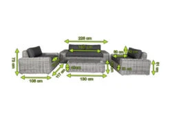 OUTFLEXX Loungemöbel, White Faded Grey, Polyrattan, 4 Personen, Inkl. Tisch 70 X 130 Cm Und Polster Aus Olefin In Anthrazit -Kettler Verkäufe 5 20789.jpg