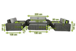 OUTFLEXX Loungemöbel, Two Tone Grey, Polyrattan, 4 Personen, Inkl. Tisch 70 X 130 Cm Und Polster In Grau -Kettler Verkäufe 5 20906.jpg