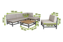 OUTFLEXX Ecklounge, Anthrazit, Alu/Akazie, 5 Personen, Inkl. Polster In Grau, Tisch 80 X 80 Cm Und Hocker -Kettler Verkäufe 5 21016.jpg