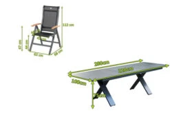 HARTMAN Sondermodell Xanadu / Alice Esstischgarnitur, Xerix/schwarz, Alu/Glaskeramik, 4x4 Textilen, 8 Multipos, 220/280x100cm -Kettler Verkäufe 5 21104.jpg