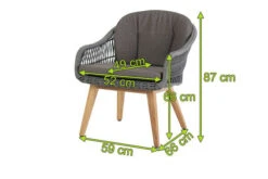 DIAMOND GARDEN Nashville Stuhl, Grau, Alu/Polyrattan/Teak, 59x66x87 Cm, Mit Sitz- Und Rückenkissen 12 DIAMOND GARDEN Nashville Stuhl, Grau, Alu/Polyrattan/Teak, 59x66x87 Cm, Mit Sitz- Und Rückenkissen -Kettler Verkäufe 5 21230.jpg