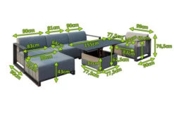 OUTFLEXX Loungeset, Flanelle, Alu/Sunbrella, Für 5 Personen, Höhenverstellbarer Loungetisch -Kettler Verkäufe 5 21596.jpg