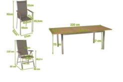 STERN Cardiff Esstischgarnitur, Silber/taupe, Edelstahl/Textilen/FSC-Teak, 162/220 X 90 Cm, Butterfly-Auszug, 4 Stapel-, 2 Multipo -Kettler Verkäufe 5 22462.jpg