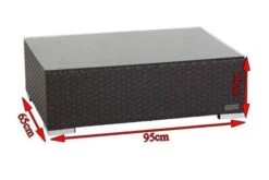 OUTFLEXX Kaffeetisch, Braun, Polyrattan, 95x65cm, Inkl. Glasplatte 12 OUTFLEXX Kaffeetisch, Braun, Polyrattan, 95x65cm, Inkl. Glasplatte -Kettler Verkäufe 5 2393 9.jpg