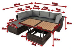 OUTFLEXX Loungemöbel, Polyrattan, Braun Marmoriert, Inkl. Loungetisch, Abdeckhaube, Ersatzbezug, Wasserfeste Kissenbox -Kettler Verkäufe 5 7759 BOX X 4.jpg