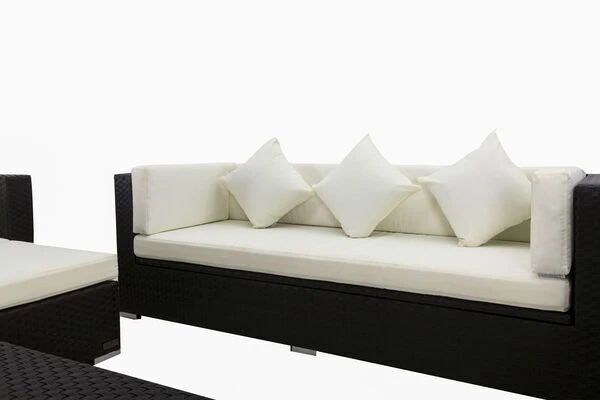 OUTFLEXX Loungemöbel-Set, Braun, Polyrattan, Für 9 Personen, Inkl. Loungetisch, Wasserfeste Kissenbox 8 OUTFLEXX Loungemöbel-Set, Braun, Polyrattan, Für 9 Personen, Inkl. Loungetisch, Wasserfeste Kissenbox – Bild 6