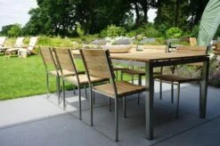 Ploß Brooklyn Tisch, Edelstahl/Teakholz, Gebürstet, 220x100cm -Kettler Verkäufe 6 17617.jpg