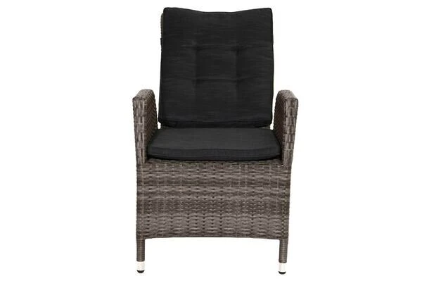 Ploß Rocking Dining Sessel, Grau/braun-meliert, Polyrattan, 60x68x111 Cm, Verstellbar, Inkl. Polster 3 Ploß Rocking Dining Sessel, Grau/braun-meliert, Polyrattan, 60x68x111 Cm, Verstellbar, Inkl. Polster