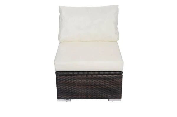 OUTFLEXX Mittelelement, Braun Marmoriert, Polyrattan, 63 X 78 X 65 Cm, Geeignet Für 7759-BOX 8 OUTFLEXX Mittelelement, Braun Marmoriert, Polyrattan, 63 X 78 X 65 Cm, Geeignet Für 7759-BOX – Bild 6