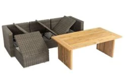 OUTFLEXX Loungegarnitur, Polyrattan/Teakholz, Tisch 160x90cm, Für 4 Personen, Wasserfeste Kissenbox 26 OUTFLEXX Loungegarnitur, Polyrattan/Teakholz, Tisch 160x90cm, Für 4 Personen, Wasserfeste Kissenbox -Kettler Verkäufe 6 19392.jpg