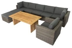 OUTFLEXX Loungegarnitur, Polyrattan/Teakholz, Tisch 160x90cm, Für 8 Personen, Wasserfeste Kissenbox 23 OUTFLEXX Loungegarnitur, Polyrattan/Teakholz, Tisch 160x90cm, Für 8 Personen, Wasserfeste Kissenbox -Kettler Verkäufe 6 19396.jpg