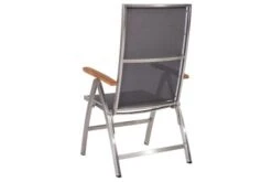 STERN Cardiff Esstischgruppe, Silber/silbergrau, Edelstahl/Teak, Tisch 160 X 90 Cm, 4 Stapel-, 2 Multipositionssessel -Kettler Verkäufe 6 19760.jpg