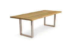 OUTFLEXX Esstischgarnitur, Silber/natur, Edelstahl & Recycled FSC-Teak, Esstisch 240x100cm, 2x Bank 240x40cm, Baumkante -Kettler Verkäufe 6 20619.jpg