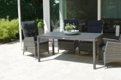 Ploß Rocking Sitzgruppe, Grau/braun-meliert, Polyrattan, Tisch 170 X 90 Cm, 6 Stapelstühle, Glasplatte In Steinoptik -Kettler Verkäufe 6 21077.jpg