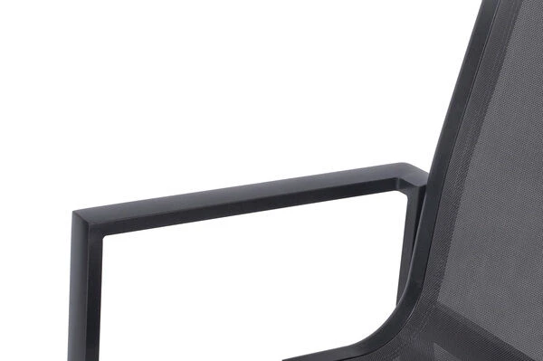 OUTFLEXX Stapelsessel, Anthrazit/grau, Alu/Textilene, 65x60x94cm 8 OUTFLEXX Stapelsessel, Anthrazit/grau, Alu/Textilene, 65x60x94cm – Bild 6