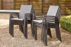 SIENA GARDEN Velia / Sincro Dining Set, Anthrazit/natur-grau, Alu/Ranotex/Keramik, 6 Sessel, Ausziehtisch 205/265 X 103 Cm -Kettler Verkäufe 6 21488.jpg