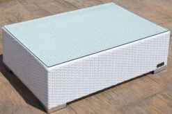 OUTFLEXX Kaffeetisch, Weiß, Polyrattan, 95x65cm, Inkl. Glasplatte -Kettler Verkäufe 6 2511 9.jpg