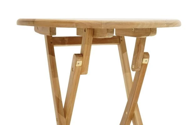 Klapptisch Cleveland Aus Teakholz Von Ploß, Rund, 9 Klapptisch Cleveland Aus Teakholz Von Ploß, Rund, – Bild 7