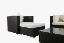 OUTFLEXX Loungemöbel-Set, 5 Personen, Braun, Polyrattan, Inkl. Kaffeetisch, Wasserfeste Kissenbox -Kettler Verkäufe 7 1298 BOX B.jpg