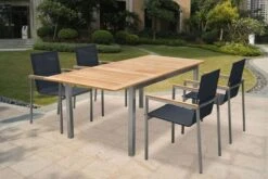 OUTFLEXX Ausziehtisch, FSC-Teak/Edelstahl, Plattenstärke 20mm, 150/200x90cm -Kettler Verkäufe 7 13535.jpg