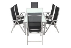 VILLANA Sitzgruppe, Silber/schwarz, Alu/Textil, Tisch 160/220 Cm, 6 Multipositionssessel -Kettler Verkäufe 7 13872 1.jpg