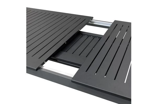 DOPPLER Expert Esstisch, Anthrazit/schwarz, Aluminium, 220-280 X 100 Cm, Ausziehbar 9 DOPPLER Expert Esstisch, Anthrazit/schwarz, Aluminium, 220-280 X 100 Cm, Ausziehbar – Bild 7