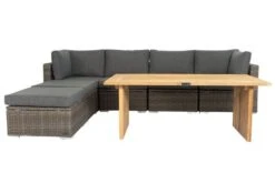 OUTFLEXX Loungegarnitur, Polyrattan/Teakholz, Tisch 160x90cm, Für 6 Personen, Wasserfeste Kissenbox -Kettler Verkäufe 7 19394.jpg
