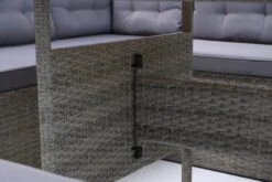 OUTFLEXX Loungemöbel, Hellgrau Meliert/grau, Polyrattan/Polyester, Tisch 145x79cm, 4 Tlg., 7 Pers, Inkl. Polster -Kettler Verkäufe 7 20396.jpg