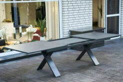 HARTMAN Sondermodell Xanadu / Alice Esstischgarnitur, Xerix/schwarz, Alu/Glaskeramik, 4x4 Textilen, 8 Multipos, 220/280x100cm -Kettler Verkäufe 7 21104.jpg