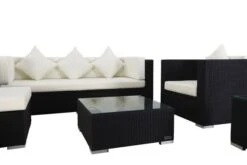 OUTFLEXX Loungemöbel-Set, Schwarz, Polyrattan, Für 6 Personen, Inkl. Kaffeetisch, Wasserfeste Kissenbox -Kettler Verkäufe 8 1302 BOX B.jpg