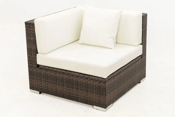 OUTFLEXX Eckelement, Braun Marmoriert, Polyrattan, 85 X 85 X 70 Cm, Wasserfeste Kissenbox 9 OUTFLEXX Eckelement, Braun Marmoriert, Polyrattan, 85 X 85 X 70 Cm, Wasserfeste Kissenbox – Bild 7