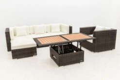 OUTFLEXX Loungemöbel-Set, Braun Marmoriert, Polyrattan, 5 Pers, Wasserfeste Kissenbox, Inkl. Loungetisch 19 OUTFLEXX Loungemöbel-Set, Braun Marmoriert, Polyrattan, 5 Pers, Wasserfeste Kissenbox, Inkl. Loungetisch -Kettler Verkäufe 8 16065 BOX D.jpg