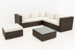 OUTFLEXX Loungemöbel-Set, Braun Marmoriert, 6 Pers, Polyrattan, Wasserfeste Kissenbox, Inkl. Beistelltisch -Kettler Verkäufe 8 16069 BOX B.jpg