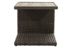 Ploß Rocking Beistelltisch, Grau/braun-meliert, Polyrattan, 50x45x50 Cm, Glasplatte In Steinoptik -Kettler Verkäufe 8 18217.jpg