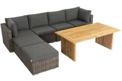 OUTFLEXX Loungegarnitur, Polyrattan/Teakholz, Tisch 160x90cm, Für 6 Personen, Wasserfeste Kissenbox -Kettler Verkäufe 8 19394.jpg