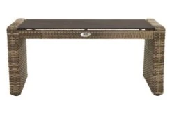 Ploß Rabida Couchtisch, Champagner-meliert, Polyrattan, 97x60x44 Cm, Glasplatte In Steinoptik -Kettler Verkäufe 8 20171.jpg