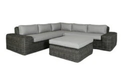 OUTFLEXX Ecklounge, Two Tone Grey, Polyrattan, 6 Personen, Inkl. Tisch/Hocker 90 X 90 Cm Und Polster In Grau -Kettler Verkäufe 8 20907.jpg
