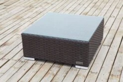 OUTFLEXX Beistelltisch/Hocker, Braun, Polyrattan, Inkl. Glasplatte Und Polster -Kettler Verkäufe 8 2393 8.jpg